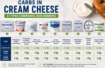 Carbs in Cream Cheese: Real Nutrition Numbers, Serving Size Differences, and the Best Low-Carb Options in 2026 Carbs in Cream Cheese