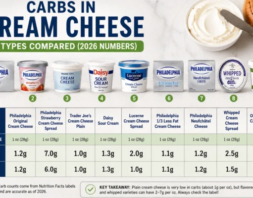 Carbs in Cream Cheese: Real Nutrition Numbers, Serving Size Differences, and the Best Low-Carb Options in 2026 Carbs in Cream Cheese
